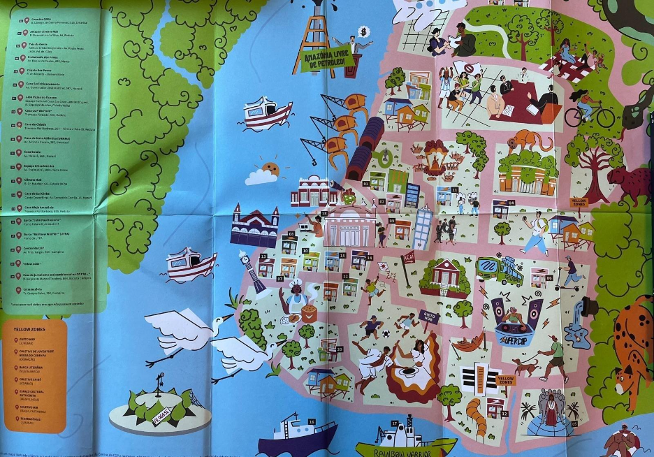 The territories of a COP in the Amazon city of Belém 